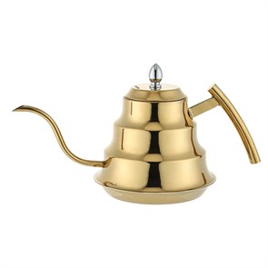 Кофейник с ситом 1200 мл, нерж. сталь,цвет-золото, P.L. Proff Coffee 32671