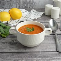 Бульонная чашка с ручками 350мл, 10.5смб h=7см, фарфор 