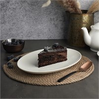 Блюдо овальное 26*19 см, h=2.2см, фарфор 