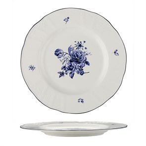 Тарелка круглая 26 см,коллекция "Blue Flower"  P.L. Proff Cuisine 34052