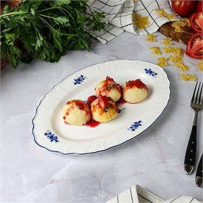 Блюдо овальное 30,5*19 см,коллекция "Blue Flower"  P.L. Proff Cuisine 34056