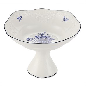 Блюдо на ножке,десертное d=15,5 см,коллекция "Blue Flower"  P.L. Proff Cuisine 34066