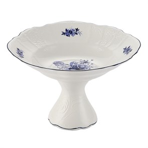 Блюдо на ножке,десертное d=25см, см,коллекция "Blue Flower"  P.L. Proff Cuisine 34067