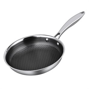 Сковорода d=28 см, h=4.5cм, "Honeycombs", нерж. 3-х слойная, Индукция,  P.L. - ProffCuisine 34122