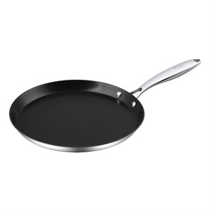 Сковорода для блинов 28 см, h 2,5 см, New Kitchen нерж. 3-х слойная, ИНДУКЦИЯ P.L. Proff Cuisine 34124