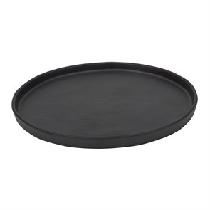 Блюдо,тарелка меламиновая 21*2см  P.L. BLACK FINISH 35077