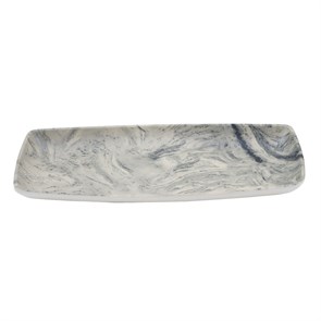 Блюдо меламиновое 24*11*2,6см  P.L. STREAMER GREY 35098