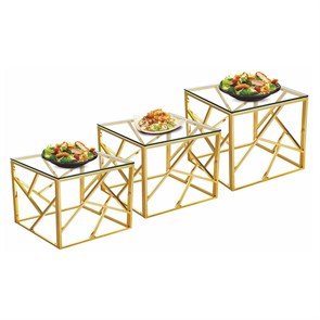 Набор из 3-х подставок для выкладки (35*35*20/35*35*30/35*35*40 см)  P.L.--Hotelware 37937