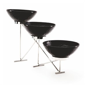 Стойка металлическая для выкладки + три салатника,65*12*33 см,  P.L.--Hotelware 37940