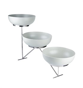 Стойка металлическая для выкладки + три салатника,90*30*50 см,  P.L.--Hotelware 37943
