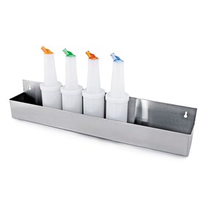 Подставка барная на 8 бутылок, 81*10,5*15,5 см, нержавейка, P.L. - BarWare 3036