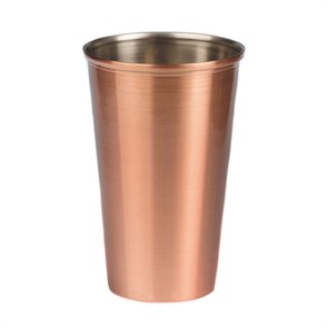 Стакан 400 мл, металл с медным напылением, d вырх 8,5 см,d низ 6 см,P.L. - BarWare King 3053