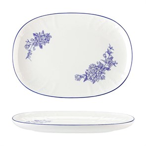Блюдо овальное 25,6*17,8 см, h=2.5см, коллекция "Sea Flower"  P.L. 39407