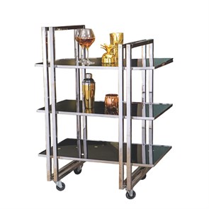 Тележка сервировочная,нержавеющая сталь 78*45*107 см.  P.L.--Hotelware 40405