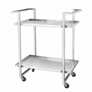 Тележка сервировочная,нержавеющая сталь 85*50*105 см.  P.L.--Hotelware 40407