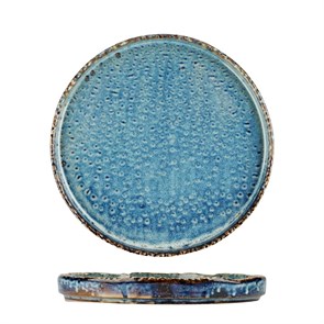 Тарелка с бортом d=20,5см, h=2,46см, 500 мл, фарфор,серия "Aqua Blue" P.L. 41025