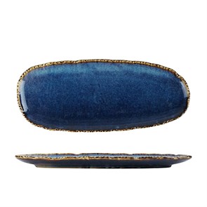 Блюдо овальное 35*15 см,фарфор,серия "Aqua Blue" P.L. 41038