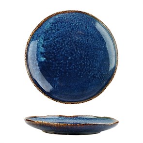 Тарелка  d=21,3см, h=3 см, фарфор,серия "Aqua Blue" P.L. 41044