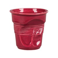 Чашка для капучино Barista (Бариста) "мятая" 225 мл бордо, h 8,5 см, P.L. Proff Cuisine 1220