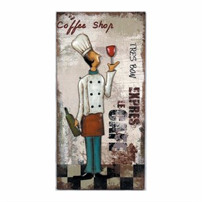 Картина "Coffee Shop" 70*35*4,5 см, P.L. Proff Cuisine 3176