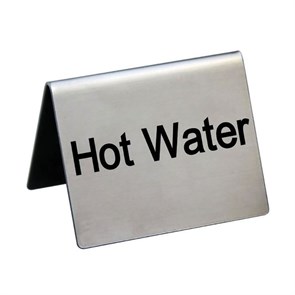 Табличка "Hot Water" 5*4 см, сталь, P.L. Proff Cuisine 3197