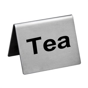Табличка "Tea" 5*4 см, сталь, P.L. Proff Cuisine 3199