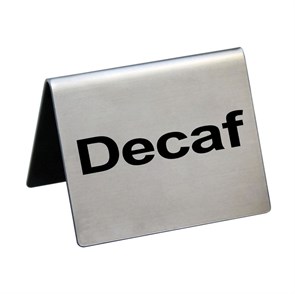 Табличка "Decaf" 5*4 см, сталь, P.L. Proff Cuisine 3202