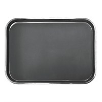 Поднос прорезиненный черный 40*30 см, пластик, P.L. - BarWare 3166