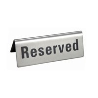 Табличка настольная "Reserved" 12*5 см, нержавейка, P.L. Proff Cuisine 3205
