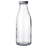 Бутылка прозрачная с крышкой 1 л, стекло, P.L. Proff Cuisine 3592
