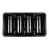 Подставка для столовых приборов 4 отделения,  пластик, P.L. Proff Cuisine 3739