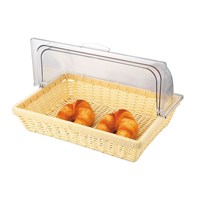 Подставка плетеная с пластиковой крышкой 41*28*8,5 см, бежевая, P.L. Proff Cuisine 3741
