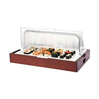 Подставка сервировочная с крышкой GN1/1 (деревянная основа + фарфоровый поднос), P.L. Proff Cuisine 3982