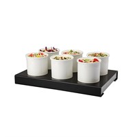 Подставка для салат-баров 54,5*34*6 см с хладагентом + 6 салатников по 1,2 л, P.L. Proff Cuisine 3994