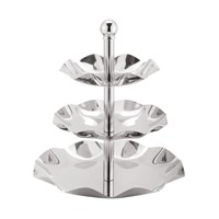 Этажерка, 3 яруса, h 30 см, d 27,5 см, нержавейка, P.L. Proff Cuisine 4134