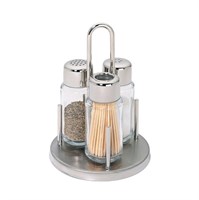 Набор для специй на подставке с ручкой (3 предмета), нерж.сталь, P.L. - REG 4149