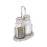 Набор для специй на подставке с ручкой (2 предмета), нерж.сталь, P.L. - REG 4151