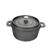 Кастрюля порционная с крышкой d 14 см, 600 мл, чугун, P.L. Proff Cuisine 4248