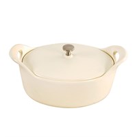 Кастрюля эмалированная с крышкой овальная 16*13*6,3 см, 550 мл, чугун, P.L. Proff Cuisine 4258