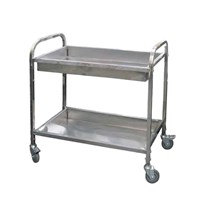 Тележка для сбора посуды металлическая, 2 яруса, 80*45*90 см, P.L. Proff Cuisine 4394