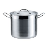 Кастрюля EcoLine с крышкой 9 л, d 24 см, h 20 см, сталь 18/0, P.L. Proff Cuisine 4691