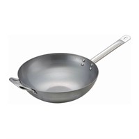 Сковорода Вок с ручкой 36 см, углеродистая сталь, P.L. Proff Cuisine 4757