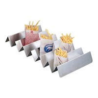 Поднос-держатель для пакетов с картофелем фри, 47*25*5,5 см, нержавейка, Garcia de Pou 7155