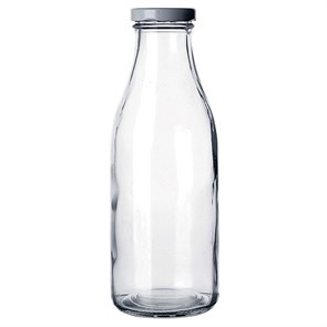 Бутылка прозрачная с крышкой 1 л, стекло, P.L. Proff Cuisine 3592