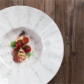 Тарелка для пасты White Fusion 400 мл, d=29 см, P.L. Proff Cuisine (73024301/73024333) 907