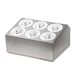 Подставка для столовых приборов металлическая, 6 отделений, P.L. Proff Cuisine 3738