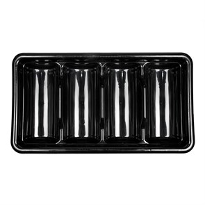 Подставка для столовых приборов 4 отделения,  пластик, P.L. Proff Cuisine 3739