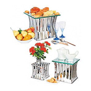 Набор металлических подставок для блюд, 3 шт., P.L. Proff Cuisine 3937