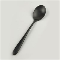 Ложка столовая ,покрытие PVD,черный матовый цвет,серия "Alessi-Black"  P.L. 16569