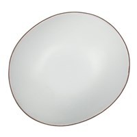 Блюдо/салатник 800 мл, 24.5*21.5cм, h=8cм,серия "White Matt Taiga"  P.L. 16604